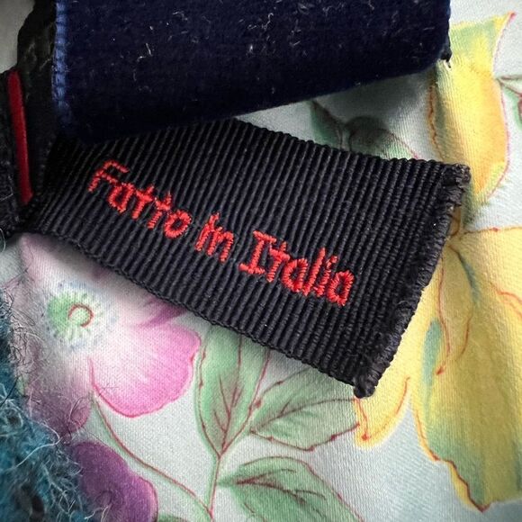 Femme by Michelle R. Wool Charming Blazer Coat Blue Size S Made in Italy - Picture 7 of 16